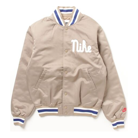 Bomberjacka Nike Dugout Loose Satin Jacket Beige | FQ7970-247