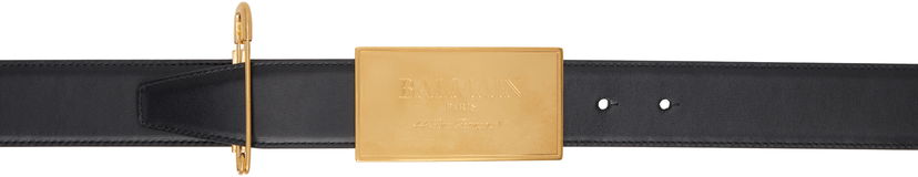 Bälten Balmain Balmain Safety Pin Leather Belt Svart | EN1WJ167LSLX