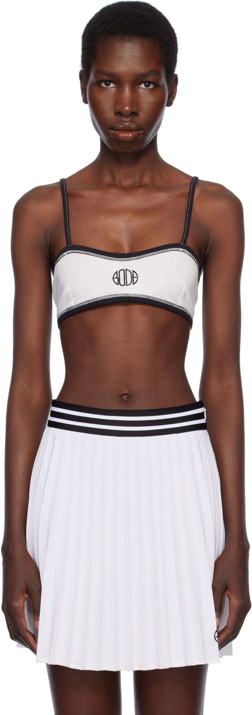 Kjol Bode Bode Deco Bralette Vit | WRS25CS001