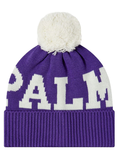Mössa Palm Angels Logo Pompon Beanie Purpur | PWLC011F22KNI0013701