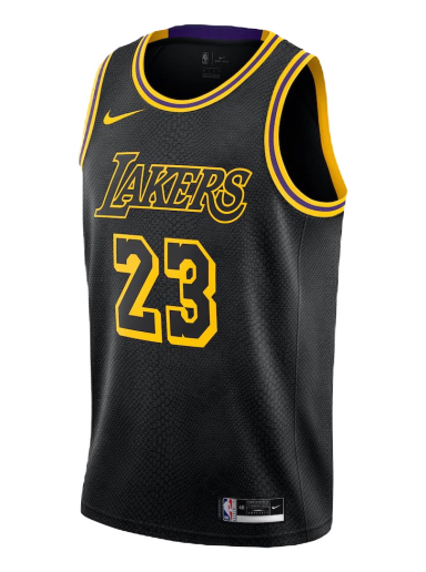 Jersey Nike NBA Lakers Lebron James Swingman Jersey Svart | DJ1433-011