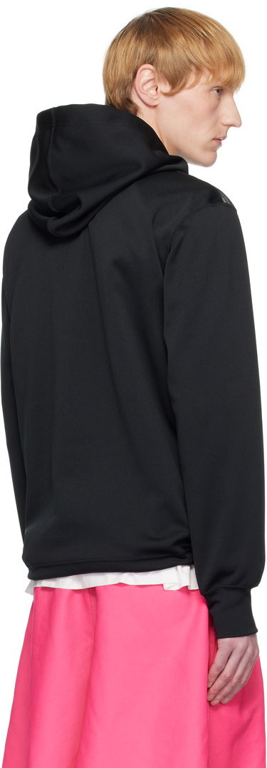 Sweatshirt Comme des Garçons Homme Plus Smooth Thick & Tulle Hoodie Svart | PO-T030-051, 2