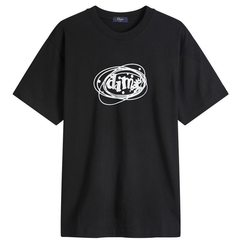 T-shirt Dime Cosmos Graphic T-Shirt Black Svart | DIMEHO2458BLK