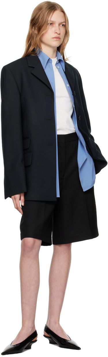 Jacka TOTEME TOTEME Straight Single-Breasted Blazer Svart | 244-WRZ0045-FB0061, 4