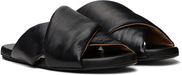 Sneakers och skor Marsèll Marsèll Spanciata Twist Leather Slides Svart | M4468P010666, 3