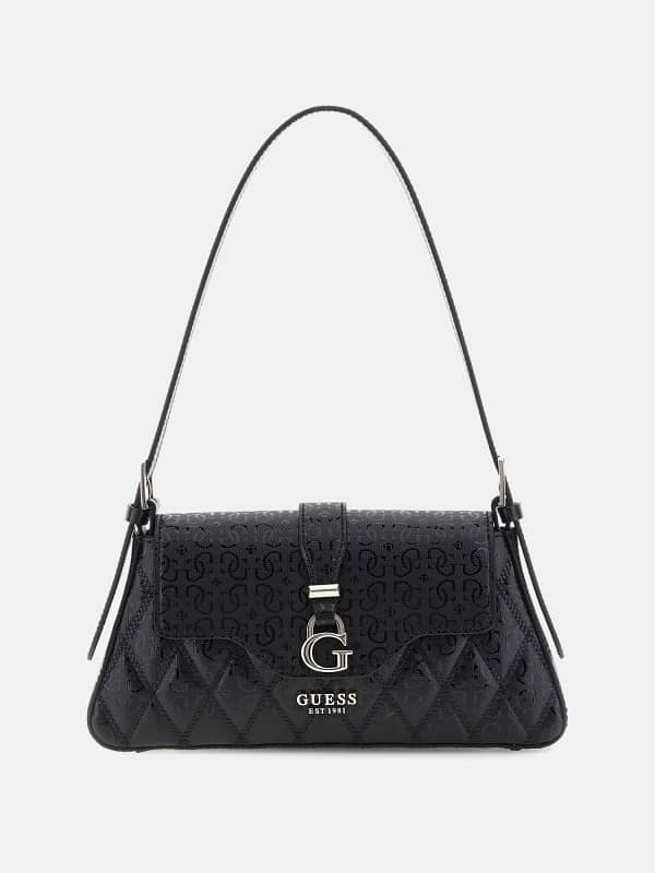 Axelväska GUESS Adi 4G Logo Shoulder Bag Svart | HWGG9306180, 0