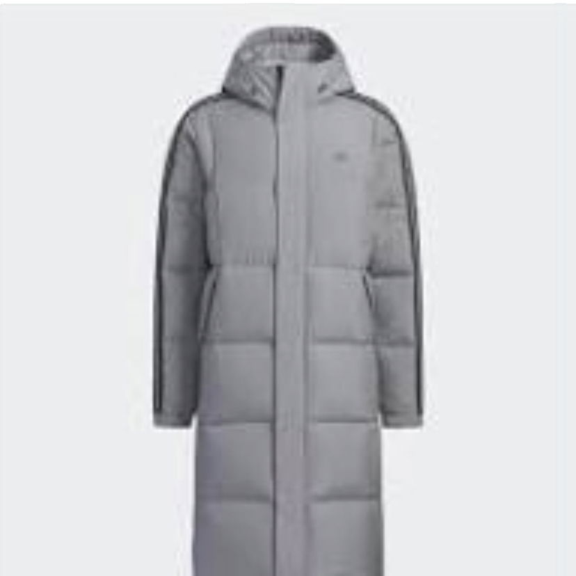Pufferjacka adidas Originals Long Down Jacket Grå | IT8715