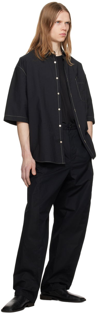 Byxor LEMAIRE Lemaire 3D Trousers Svart | PA1091 LF1226, 3