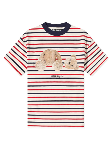 T-shirt Palm Angels Kill The Bear Striped Tee Flerfärgad | PMAA001S22JER0122560