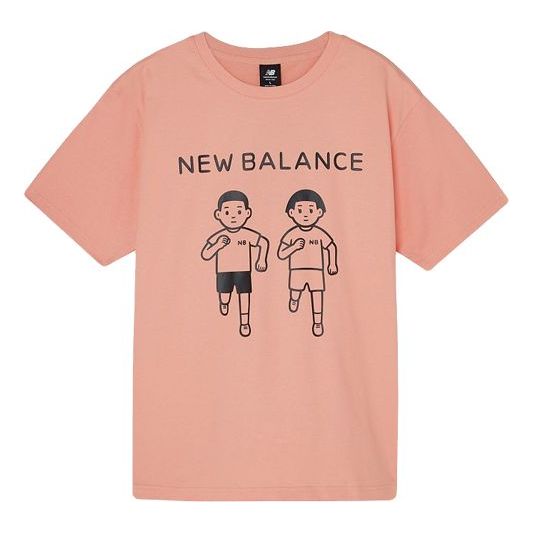 T-shirt New Balance New Balance x Noritake Running Characters T-Shirt Rosa | AMT02375-PCH
