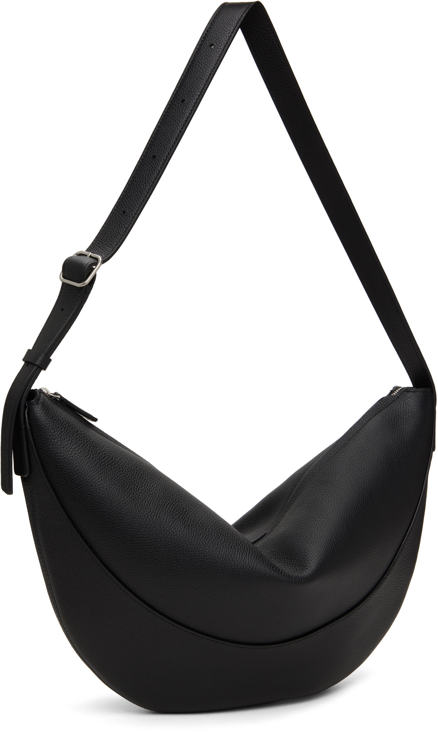 Axelväska The Row The Row Jouve Leather Shoulder Bag Svart | W1772-L145, 1
