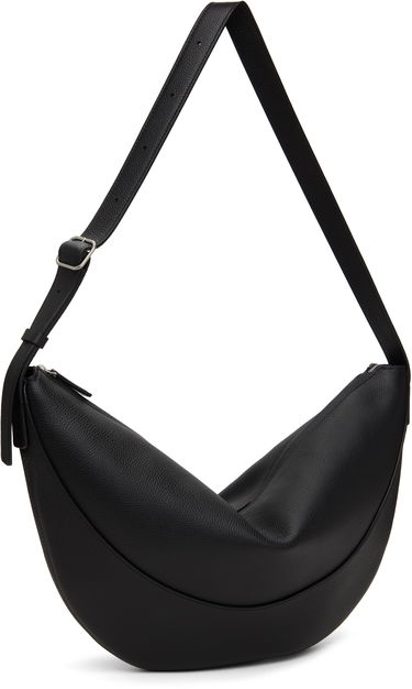 Axelväska The Row The Row Jouve Leather Shoulder Bag Svart | W1772-L145, 1