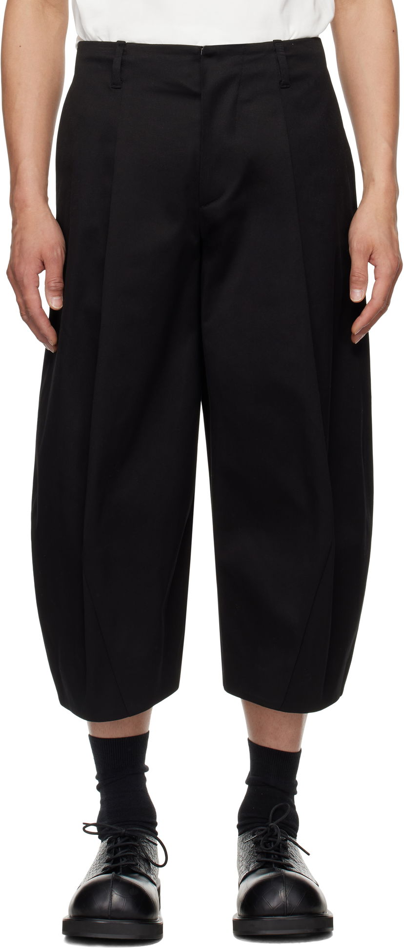 Byxor ADER ERROR ADER error Product. 83 Cropped Balloon Trousers Svart | BO01SSSA0206BK