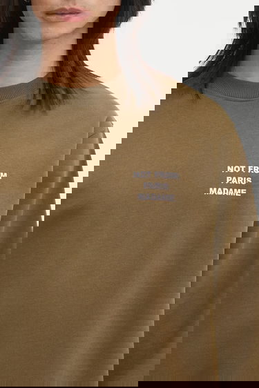 Sweatshirt Drôle de Monsieur Drôle de Monsieur Le Sweatshirt Slogan Grön | I.SW149.CO127, 3