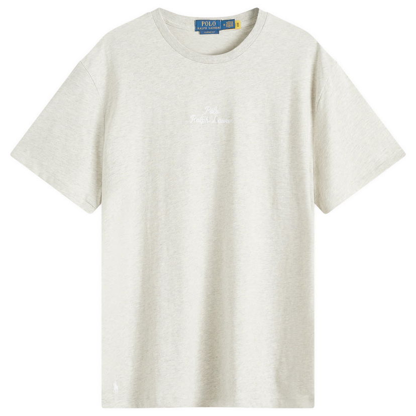 T-shirt Polo by Ralph Lauren Ralph Lauren Classic Fit Embroidered Script Logo T-Shirt Grå | 710936585012
