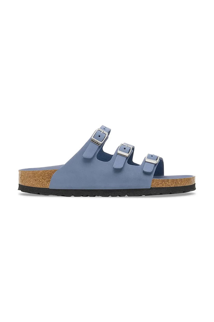Sneakers och skor Birkenstock Birkenstock Florida HEX Leather Slides Blå | 1030380