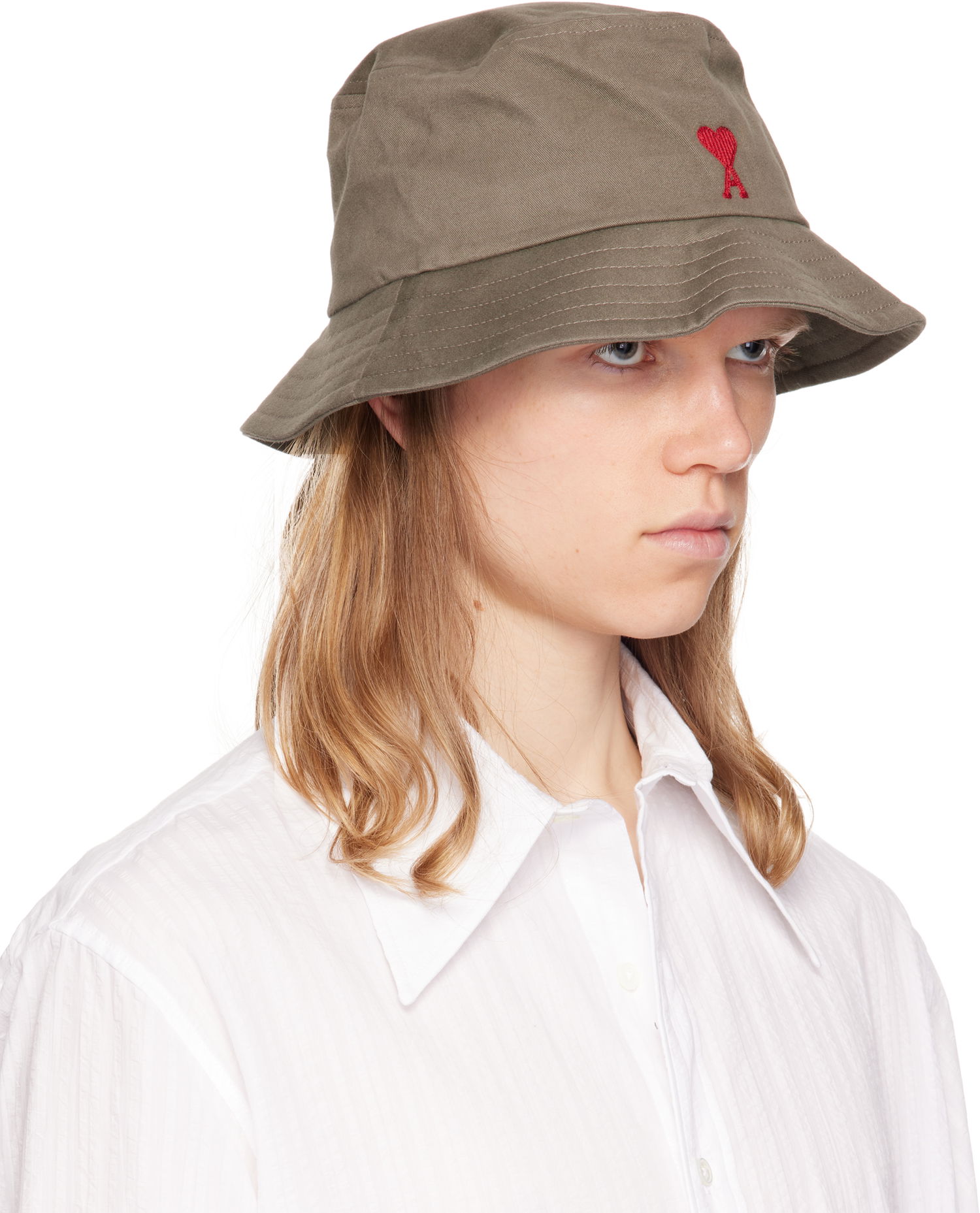 Hatt AMI AMI De Coeur Bucket Hat Beige | UHA246.AW0041, 1