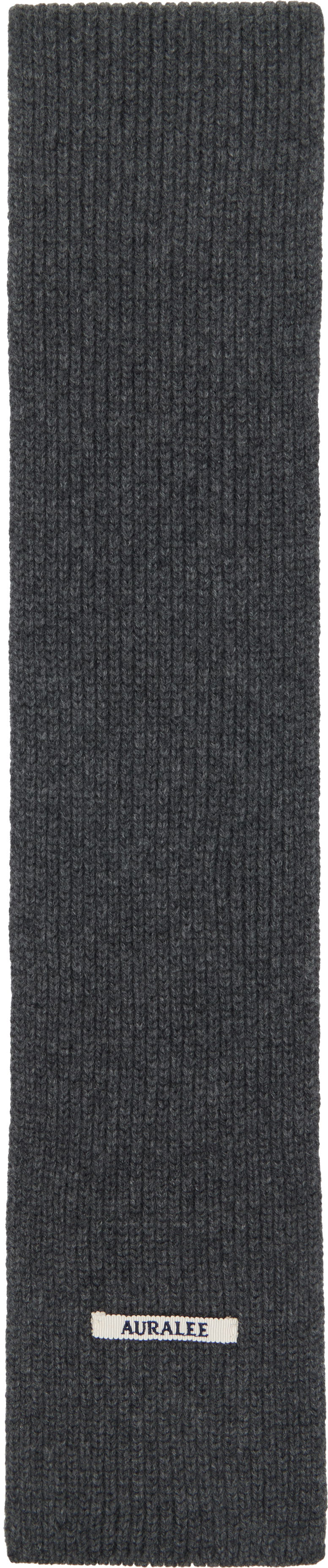 Halsduk AURALEE AURALEE Light Cashmere Knit Stole Grå | A25AM07CJ