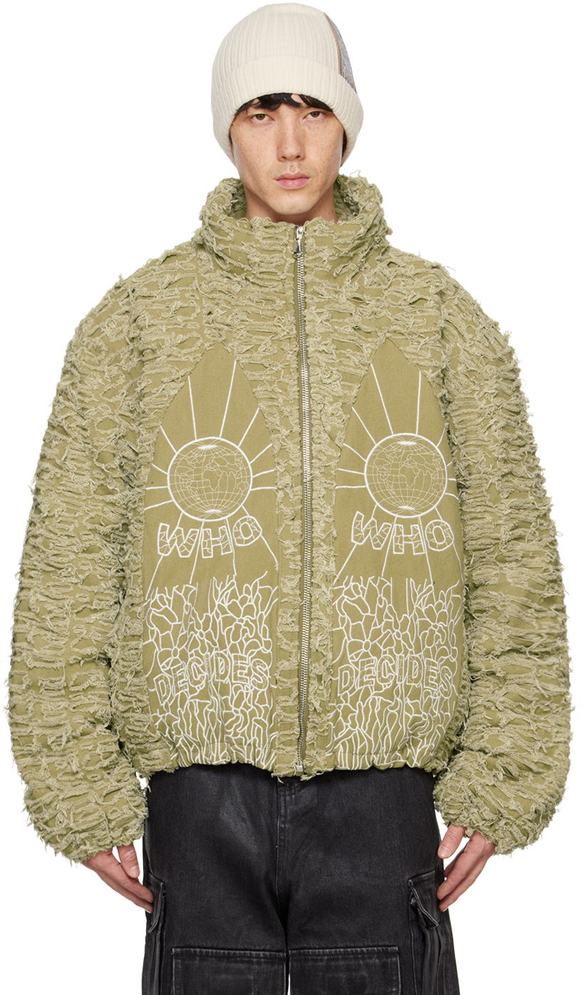 Bomberjacka Who Decides War Who Decides War Husk Jacket Grön | 1130970022FW24