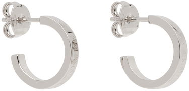 Örhängen Maison Margiela MM6 Numeric Minimal Signature Hoop Earrings Grå | SM6VG0072 P6469, 1
