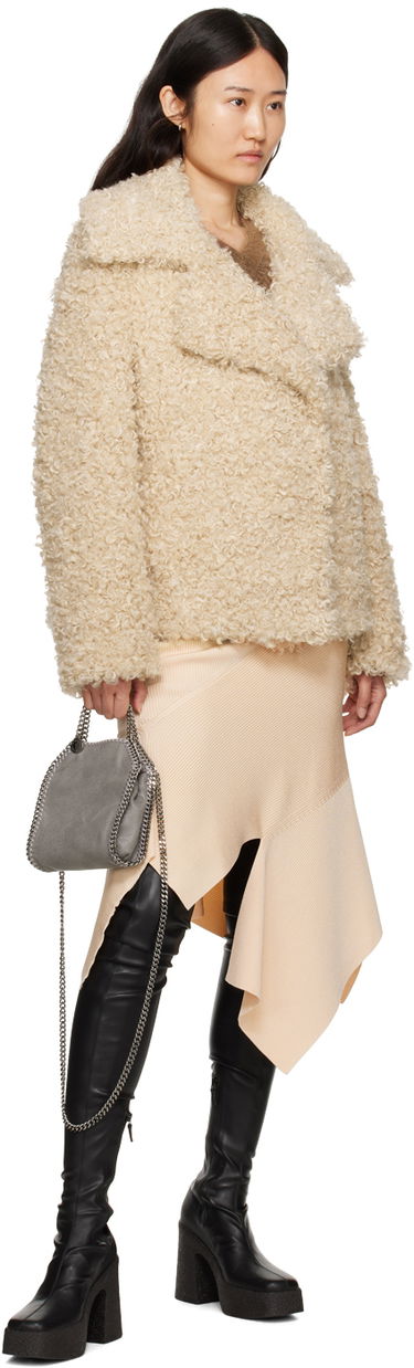 Jacka Stella McCartney Teddy Faux-Shearling Jacket Beige | 6600523CU902, 3