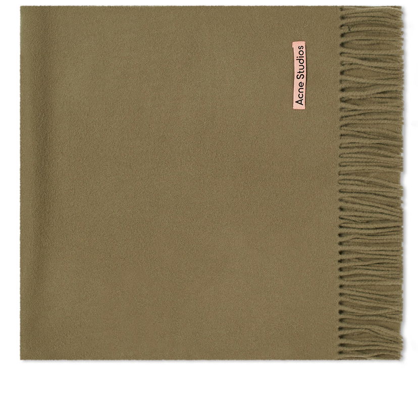 Halsduk Acne Studios Canada Narrow Reversible Scarf "Khaki Green" Grön | CA0210-AB6
