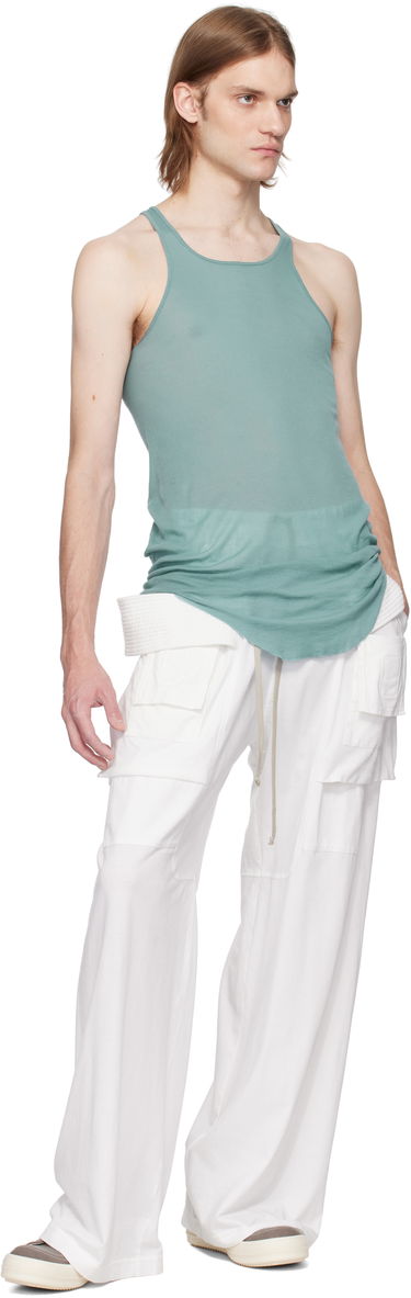 Cargo byxor Rick Owens Rick Owens DRKSHDW Hollywood Creatch Wide Cargo Pants Vit | DU01E3394 RN, 3