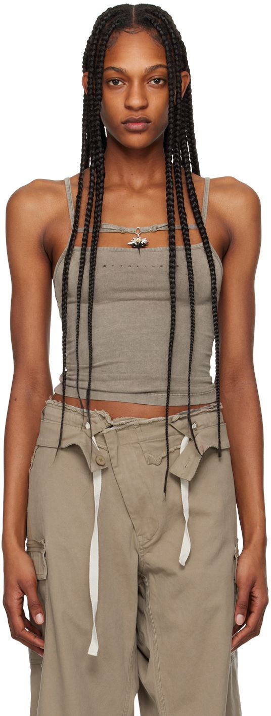 Linne Ottolinger Ottolinger Charmed Tank Top Grå | 1503804