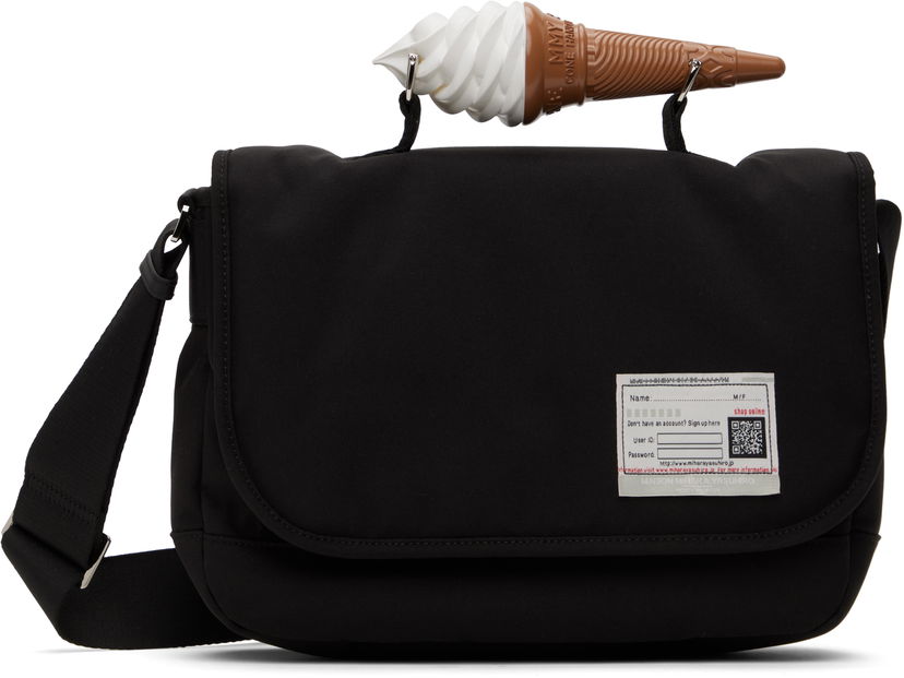 Axelväska Maison MIHARA YASUHIRO MIHARA YASUHIRO Toy Soft Serve Handle Shoulder Bag Svart | A14BG703