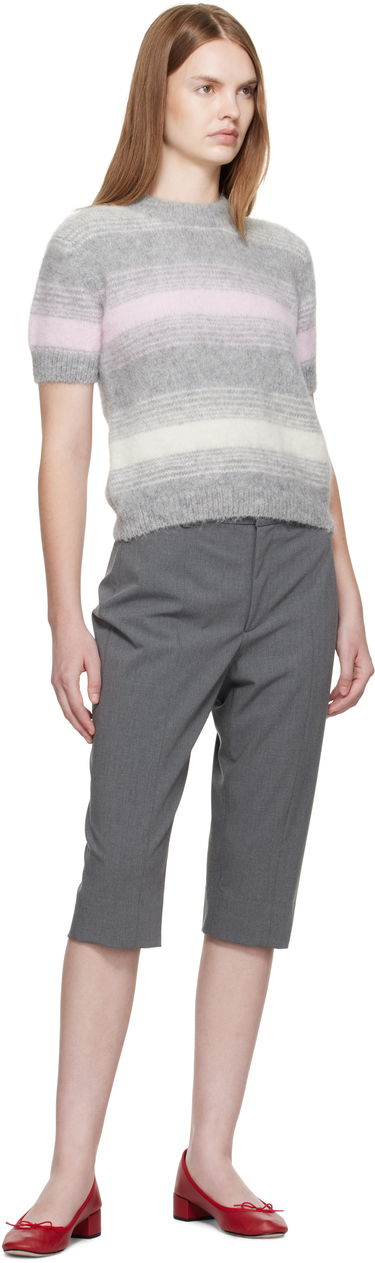 Sweater KENZO Kenzo Paris 'KENZO Speed Stripe' Short Sleeve Sweater Grå | FF62TO6053CG, 3