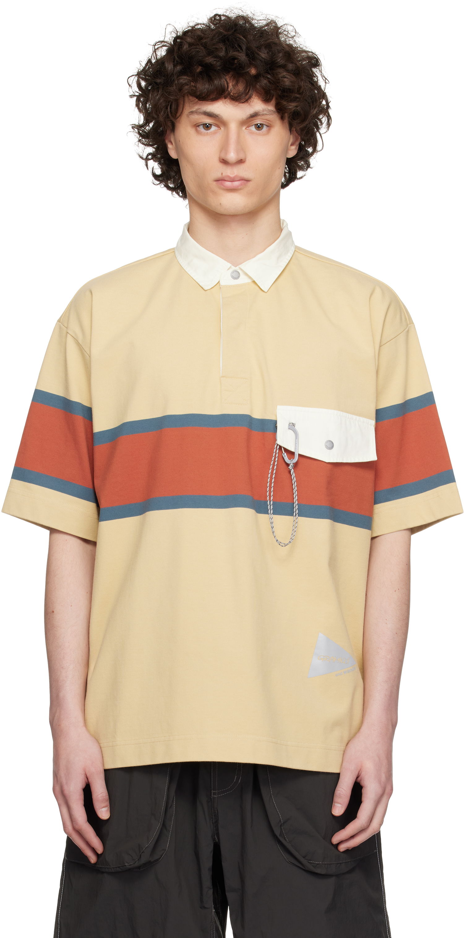 Polotröja and wander and wander x Gramicci Tech Rugby Polo Gul | GUJ5-S3010, 0