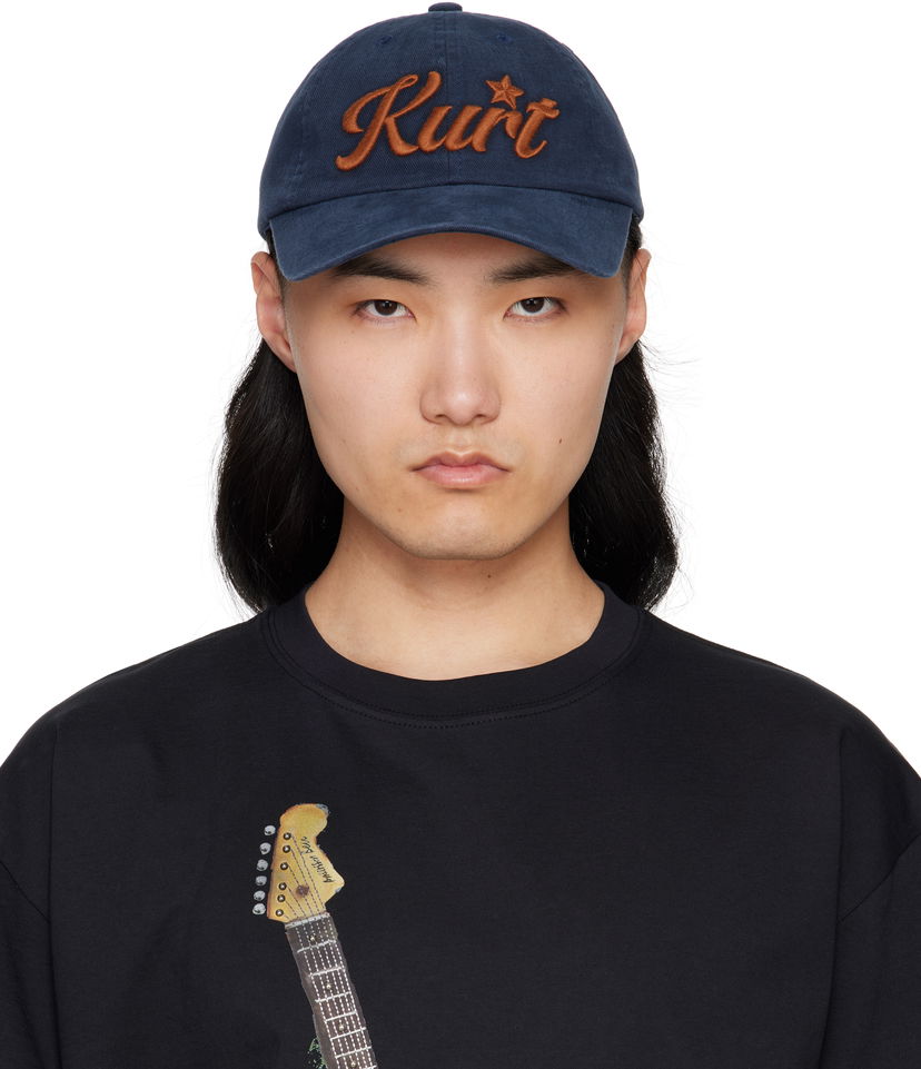 Keps Andersson Bell Andersson Bell 'Kurt' Star Baseball Cap Mörkblå | aaa440u