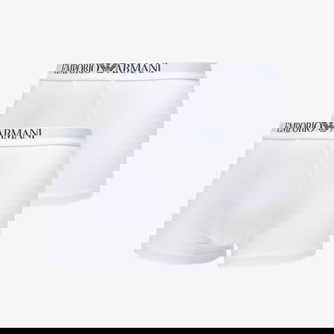 Boxare Emporio Armani Emporio Armani 2-Pack Boxer Trunks with Logo Waistband Vit | EM000253AF14134M0082, 0