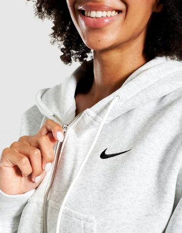 Sweatshirt Nike NSW Phoenix Fleece Cropped Full-Zip Hoodie Grå | HV2426-052, 3