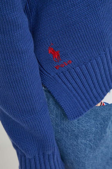 Sweater Polo by Ralph Lauren Lightweight Cotton Crewneck Sweater by Polo Ralph Lauren Blå | 211898583, 4