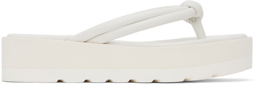 Sneakers och skor Gianvito Rossi Rossi Marlie Platform Thong Sandals Vit | G15180.05GOM.NAP