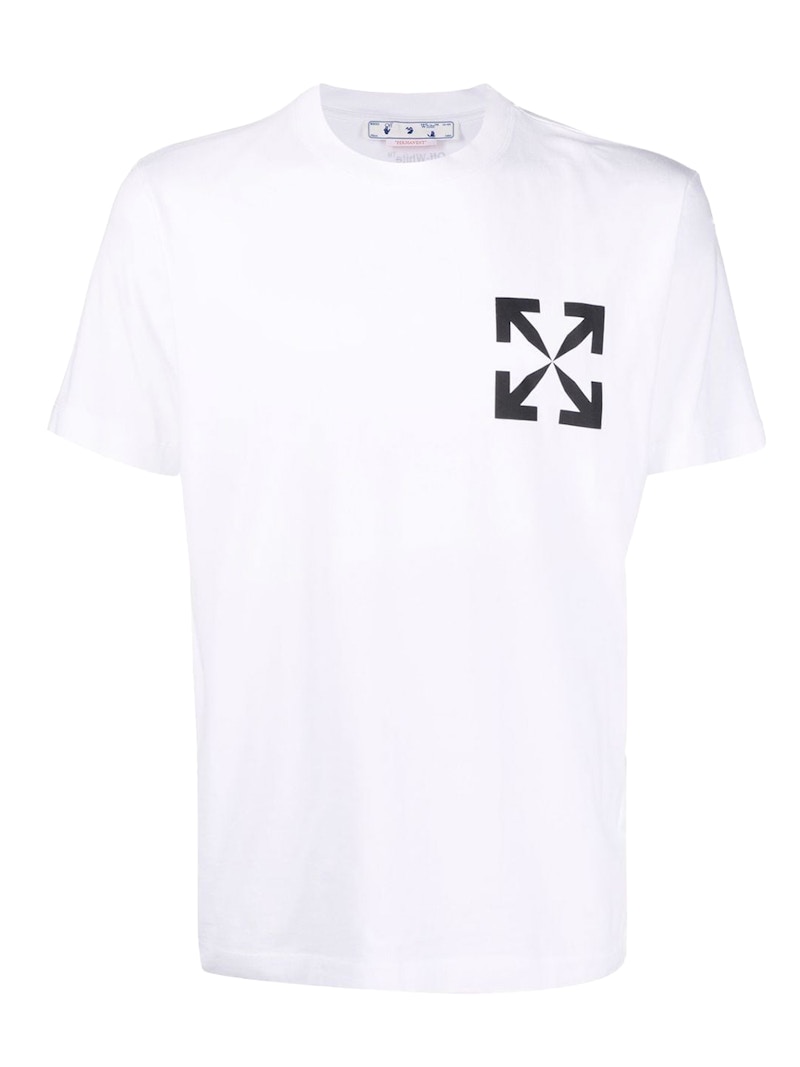 T-shirt Off-White Arrows Print T-Shirt White/Black Vit | OMAA027C99JER0020110