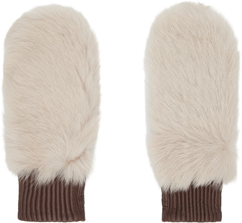 Handskar Tiger of Sweden Leather Gloves Beige | T69543018