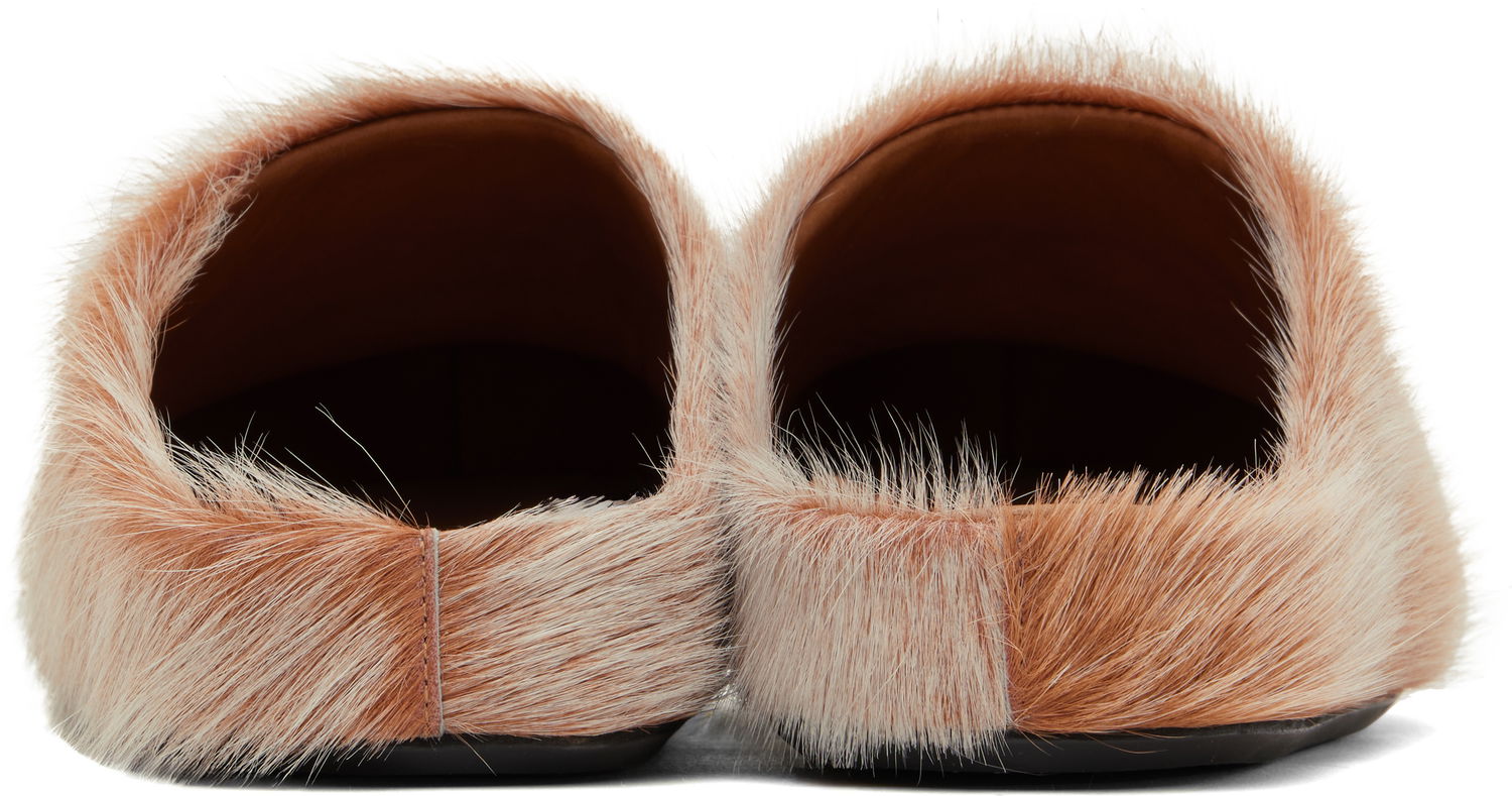 Sneakers och skor Marni Long Hair Calfskin Fussbett Slip-on Loafers Gul | SBMR000600 P8006, 1