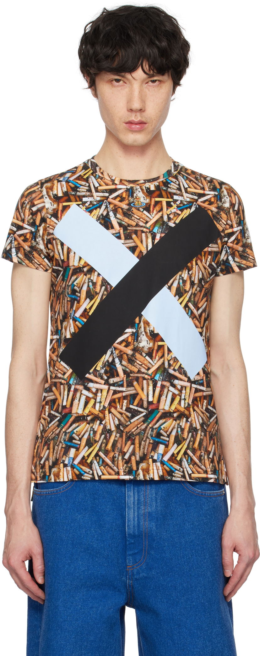 T-shirt Vivienne Westwood Vivienne Westwood Cigarette Print T-Shirt Flerfärgad | 3G01001G-J006E-