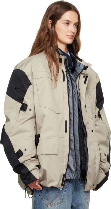 Parkas VETEMENTS Vetements Biker Parka and Liner Jacket Set Beige | UH76OJ750S, 1