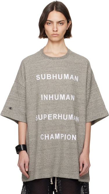 T-shirt Rick Owens Rick Owens Champion Edition Tommy T-Shirt Grå | CW01E1674 CHMJ, 0