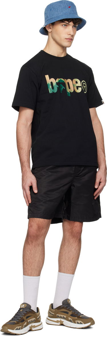 Shorts BAPE Ape Head Nylon Shorts Svart | 001SPK801301M, 3