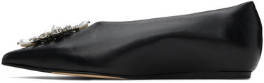 Kläder Simone Rocha Simone Rocha Embellished Pointed Toe Ballerina Flats Svart | PMP18B 0799, 2
