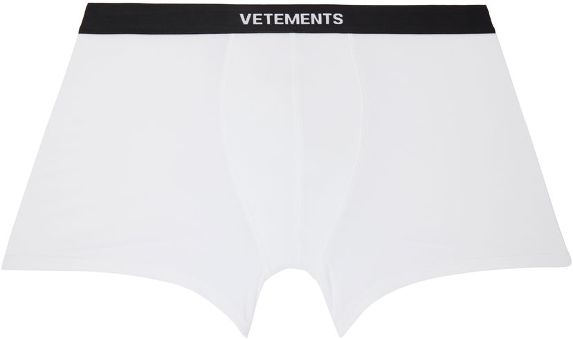 Boxare VETEMENTS Vetements Logo Boxers Vit | MA66UN100W