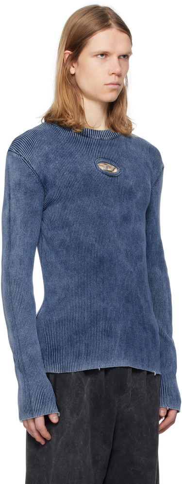 Sweater Diesel Diesel K-Darin-D Cutout Ribbed Sweater Blå | A17512-0ANAH-8AT, 1