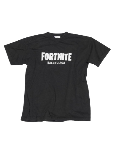 T-shirt Balenciaga FORTNITE©2021 x Medium Fit T-shirt Svart | 612965TLVO31070