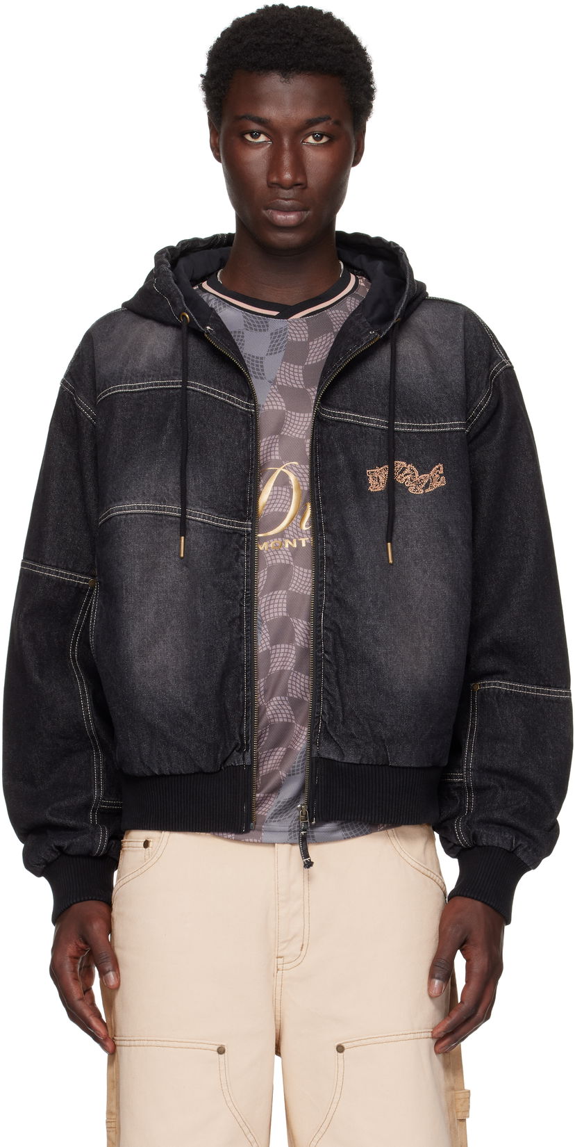 Jacka Dime Dime Hooded Utility Jacket Svart | DIMESU251BLK