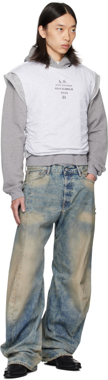 Sweatshirt Acne Studios Acne Studios Layered Hoodie Grå | BI0216-, 3