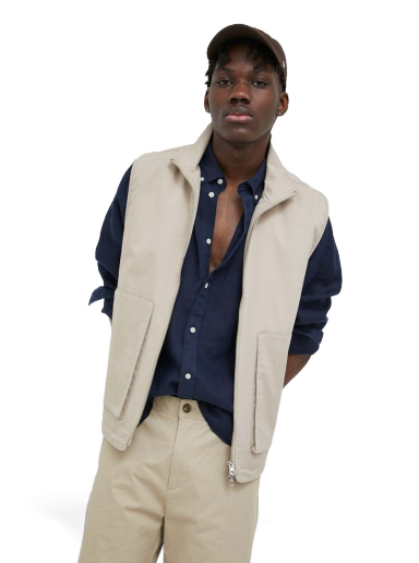 Väst Les Deux Steve Track Vest Beige | LDM630014